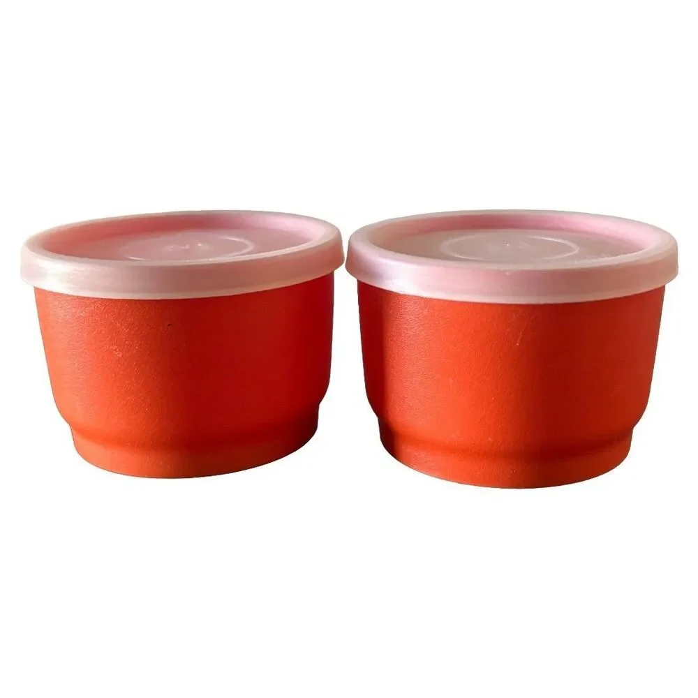 Vintage Tupperware Kids Cup Lot Kit Kups Bell Tumblers Snack Cups w Lids